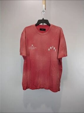NWT A miri Mens Vintage Collegiate Logo Print T Shirt Size L  100% AUTHENTIC